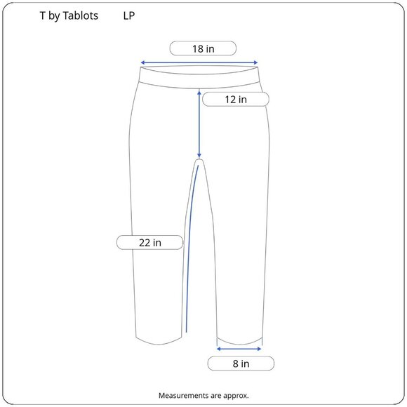 T by Tablots Womens Crop Pants Cuffed Green Lightweight Elastic Waist Petite LP - Picture 3 of 12